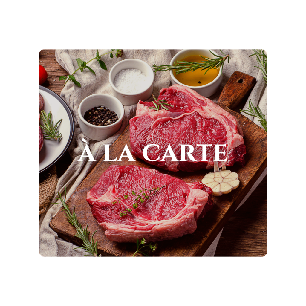 Tous nos produits à la carte