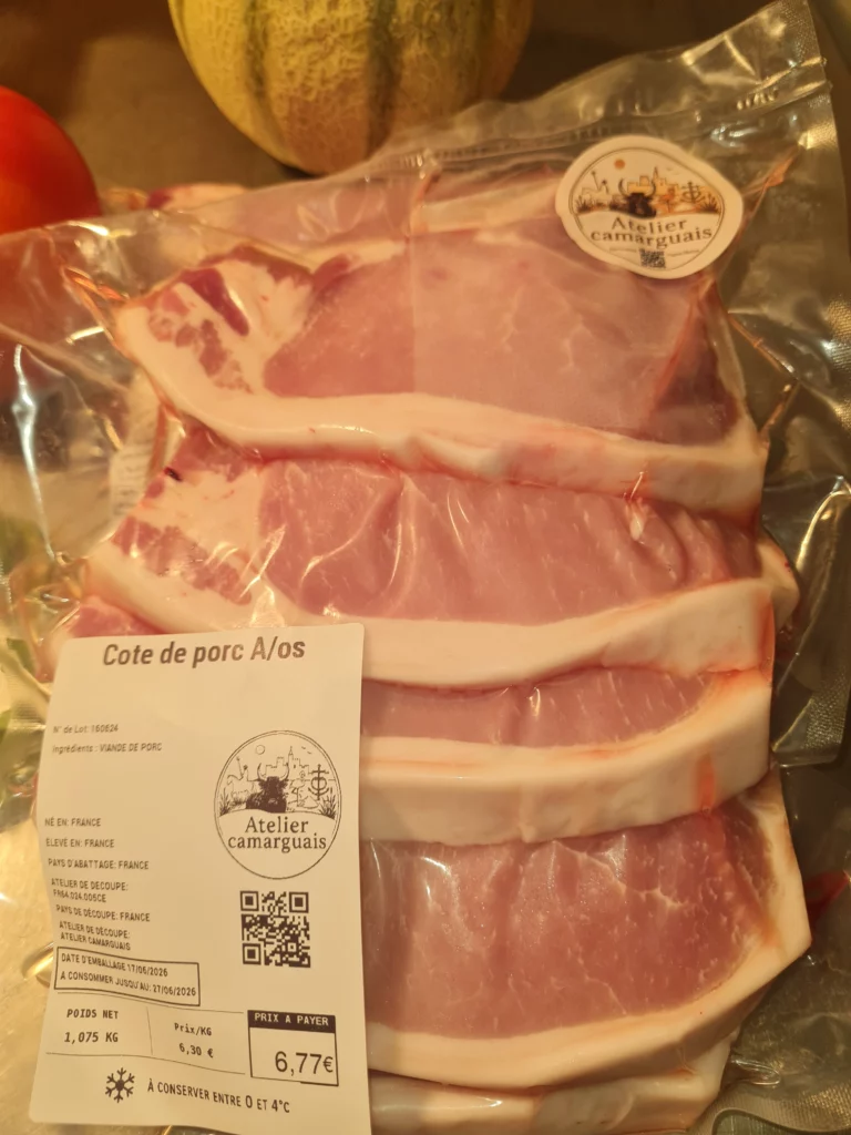 cote de porc atelier camarguais boucherie aigues mortes