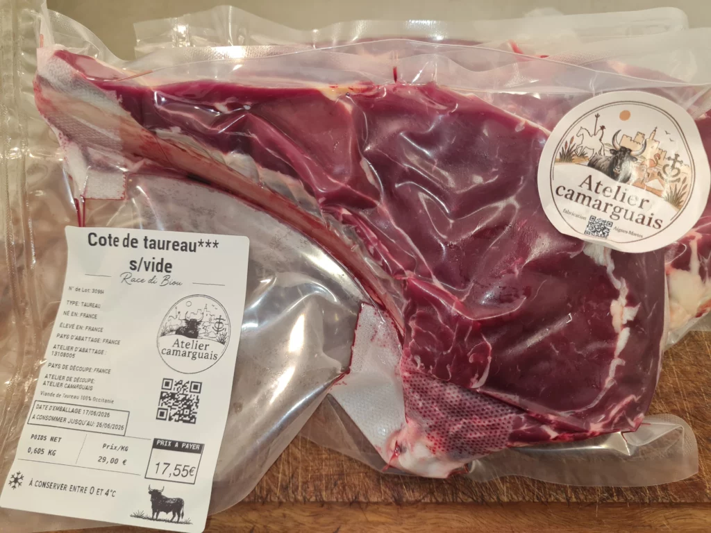 cote de taureau atelier camarguais boucherie aigues mortes