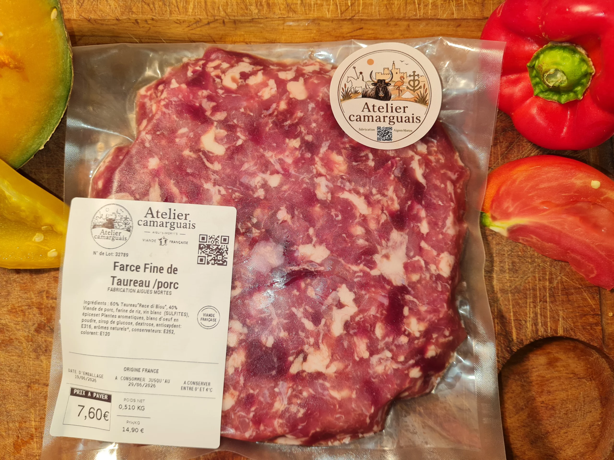 farce fine de taureau atelier camarguais boucherie aigues mortes