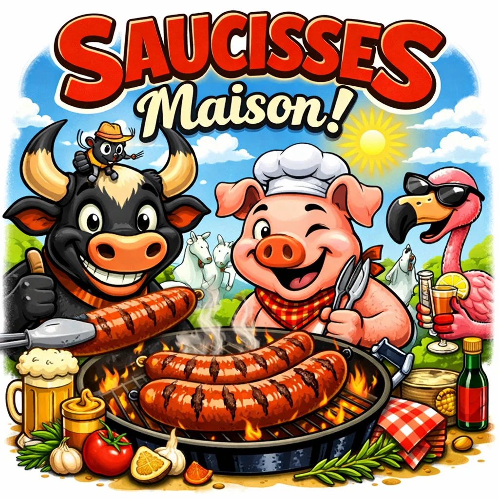 saucisse charcuterie maison atelier camarguais boucherie